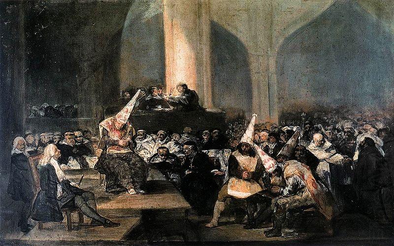 Tribunal de la Inquisicion o Auto de fe de la Inquisicion, Francisco de Goya